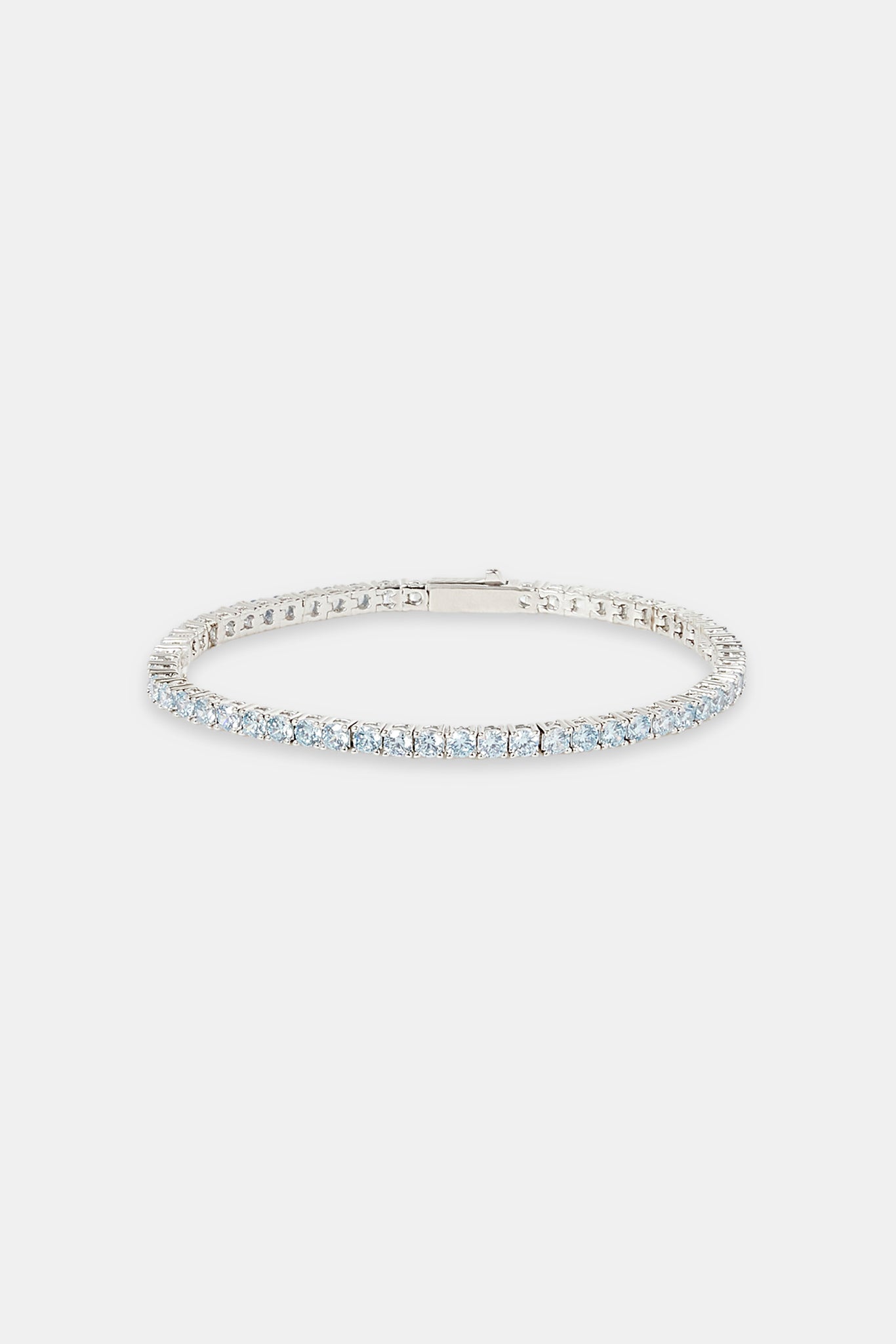 Eisblaues Tennisarmband – 3 mm